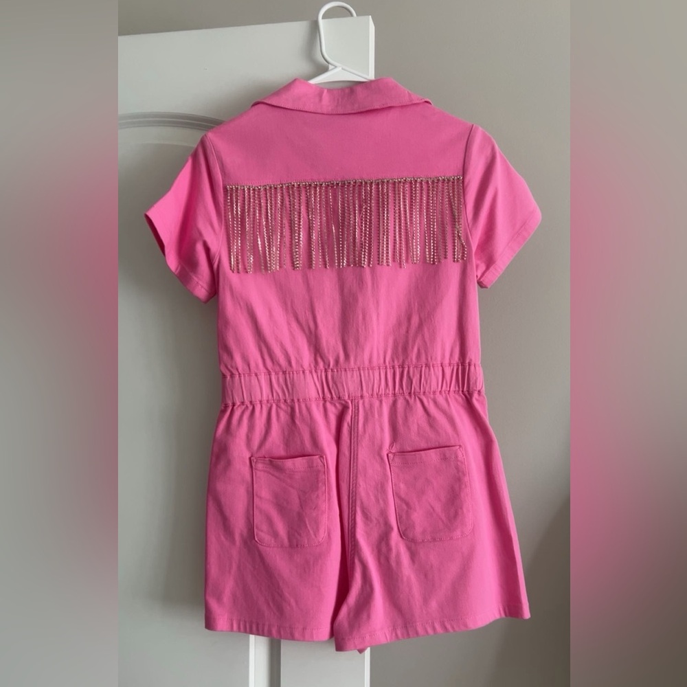 Buddy Love Pink Fringe Jumpsuit